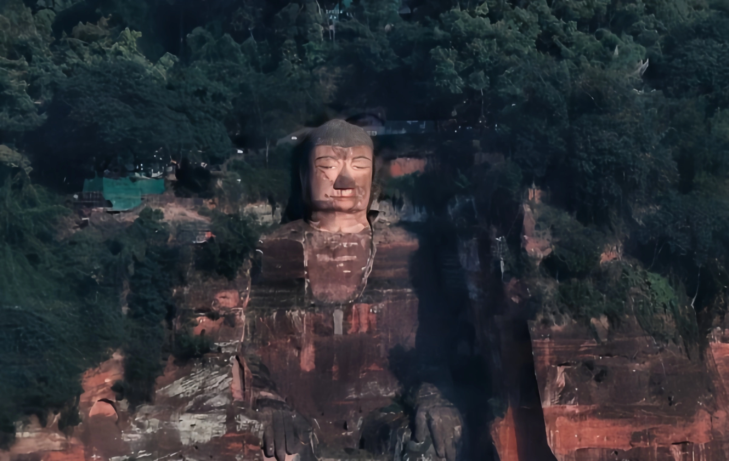 Leshan Giant Buddha Scenic Area: The thousand year protection and mountain at the confluence of the three rivers are a legend of a Buddha-3