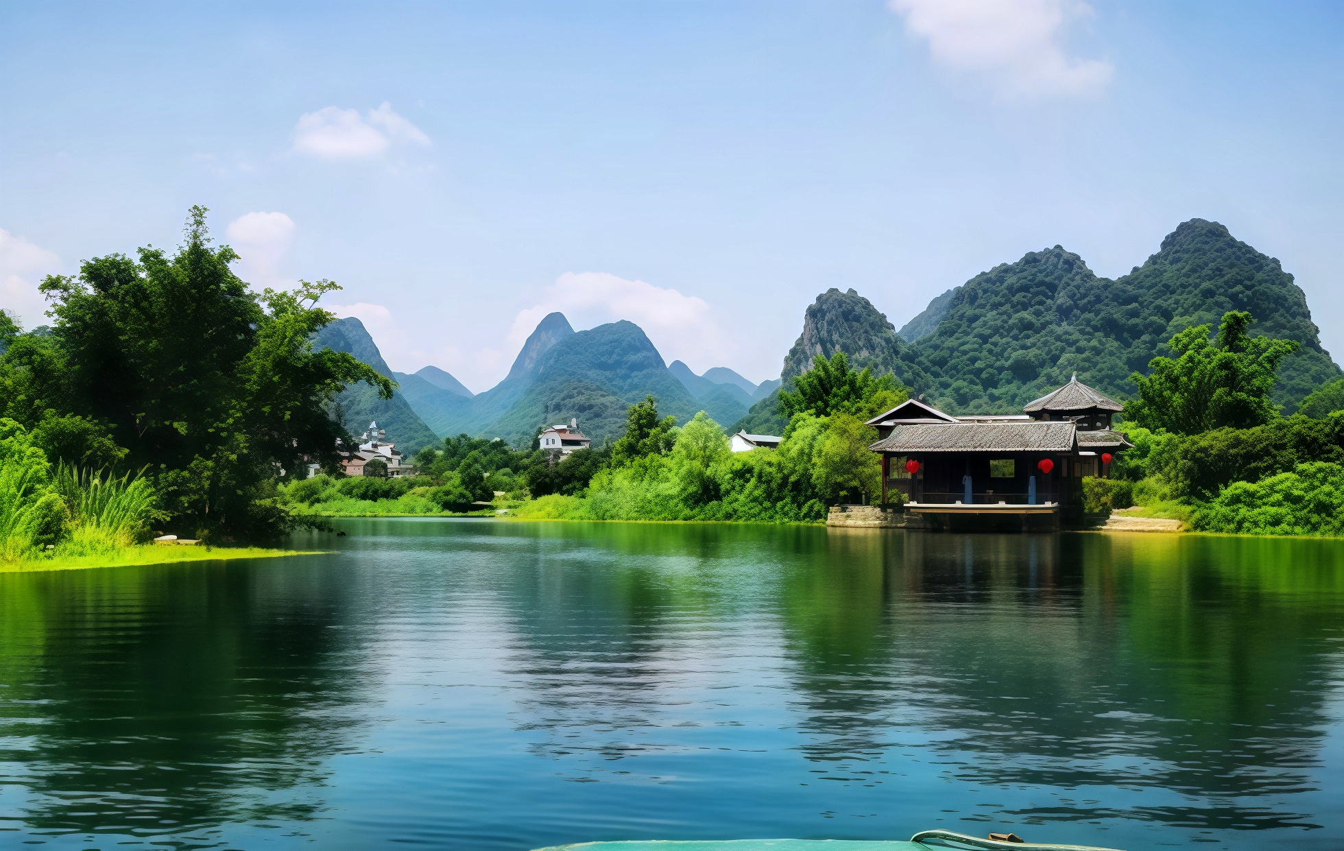 Paradise: A Secluded Realm Where Landscapes Form a Scroll and Pastoral Dreams Come to Life-2