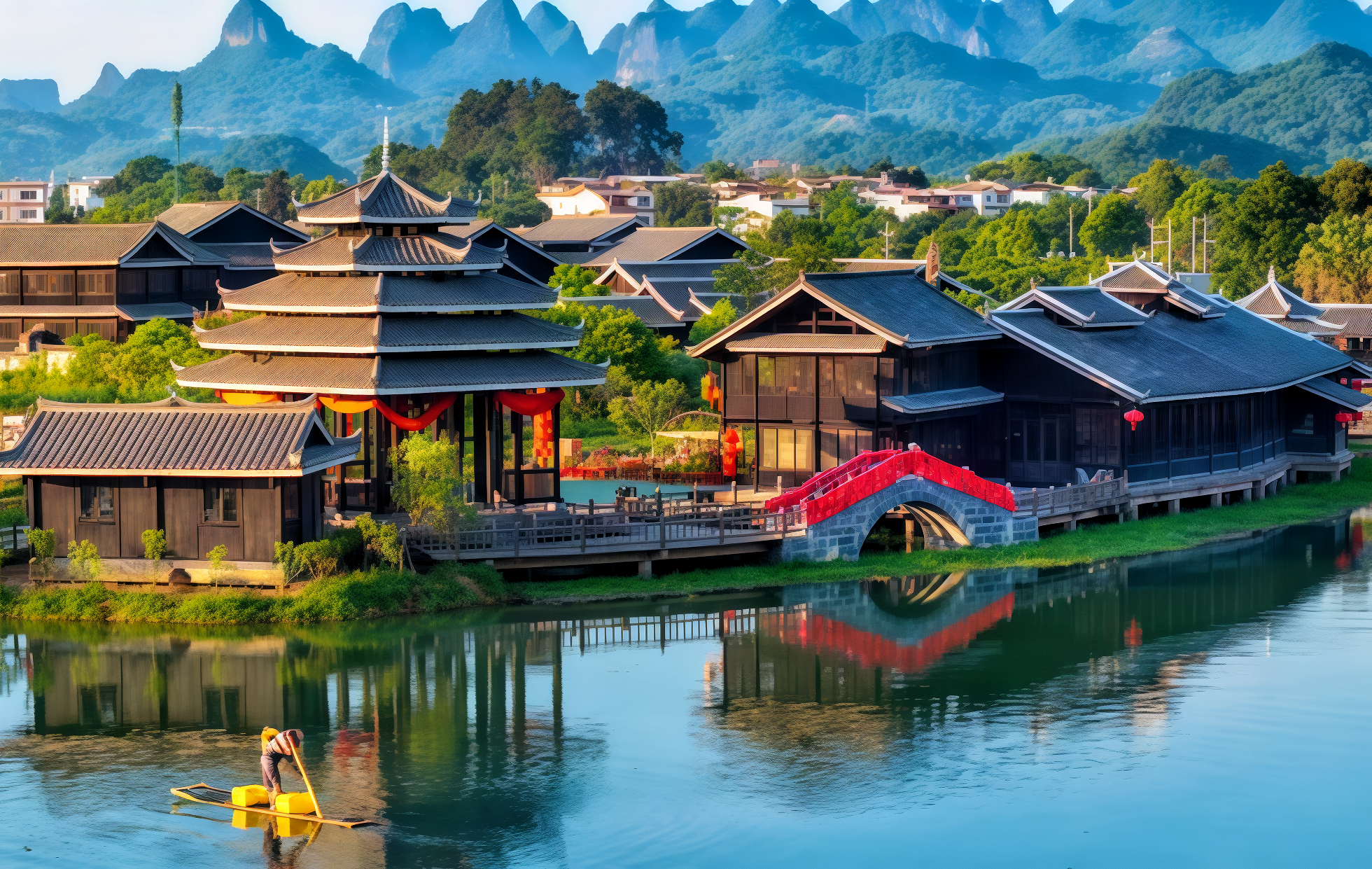 Paradise: A Secluded Realm Where Landscapes Form a Scroll and Pastoral Dreams Come to Life-3