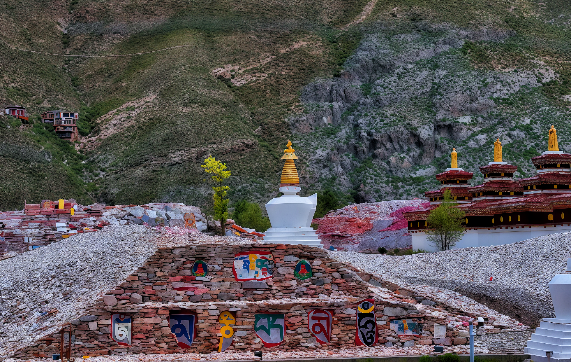 Xinzhai Jiana Mani Stone Scripture City: A Miracle of Faith Built from 2.5 Billion Stones