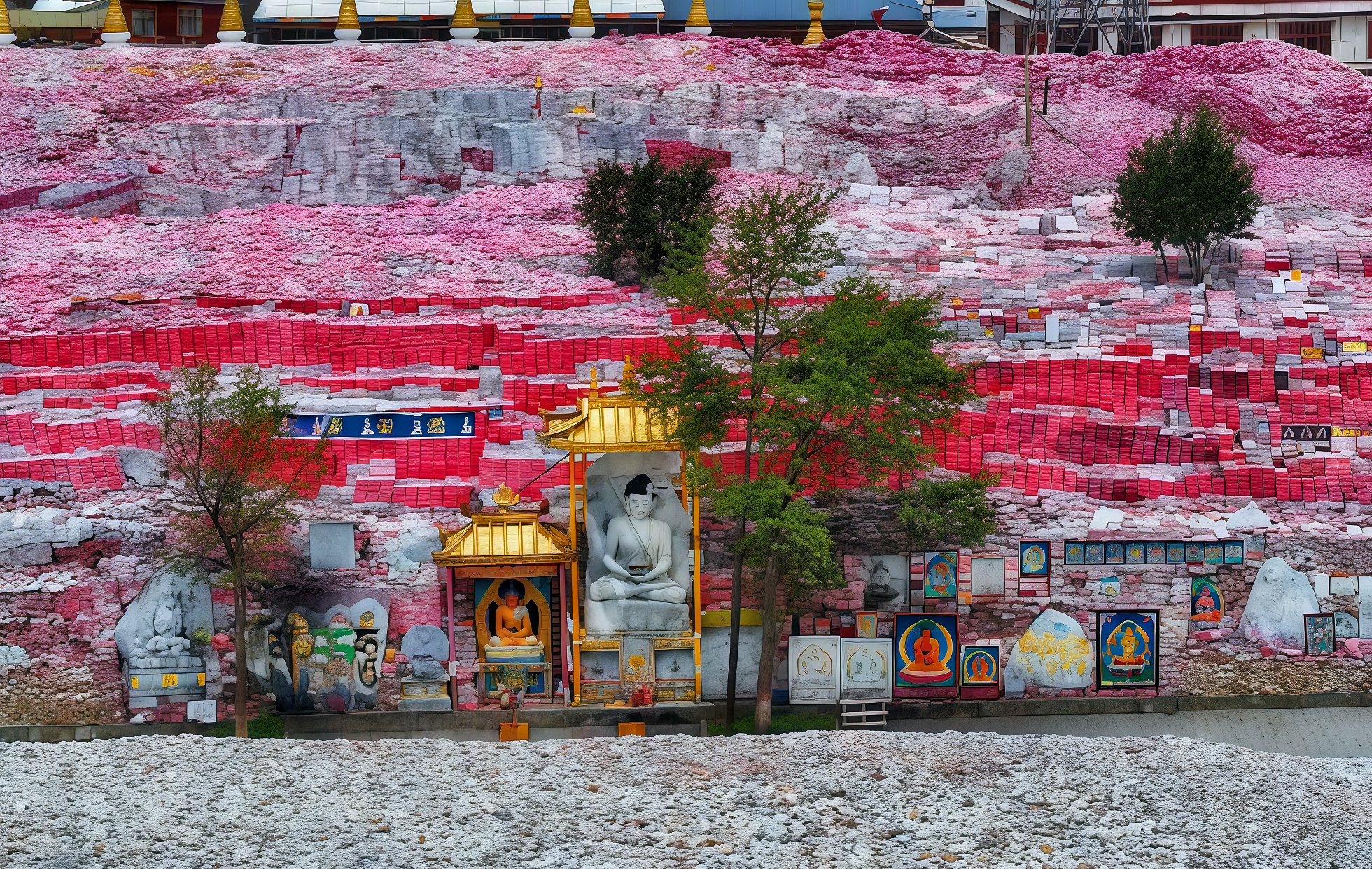 Xinzhai Jiana Mani Stone Scripture City: A Miracle of Faith Built from 2.5 Billion Stones-2