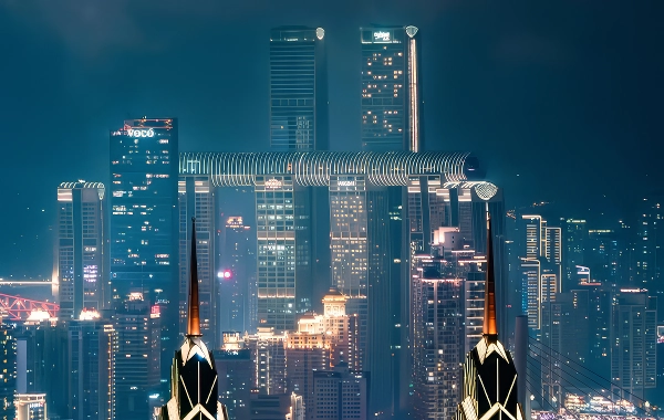 Sky Platform 131 & Bus Route 131: Observatoire urbain de haute altitude de Chongqing