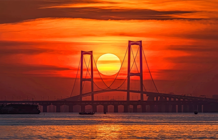 sunset shenzhen